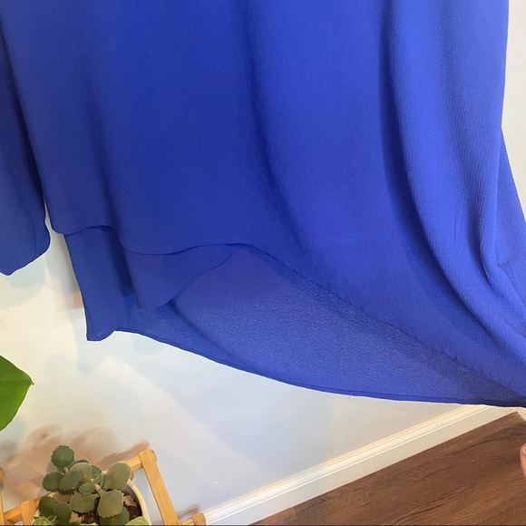 Gibson Royal Blue Long Sleeve V-Neck - Picture 9 of 10